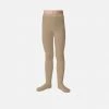 Collegien Babies & Kids Rib Tights - Taupe Cotton & Linen