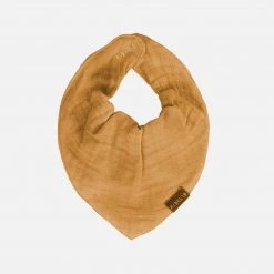 Fabelab Home & Baby Care Organic Cotton Muslin/Terry Bandana Bib - Ochre