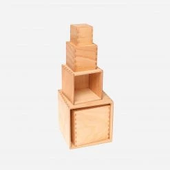 Grimms Small Set Of Boxes Natural Wood Toys