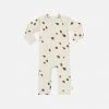 Konges Sløjd Cotton & Linen Organic Cotton Romper - Lemon Print