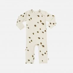 Konges Sløjd Cotton & Linen Organic Cotton Romper - Lemon Print