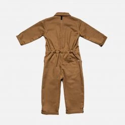 Monty & Co Cotton Engineer Boilersuit - Tan Cotton & Linen