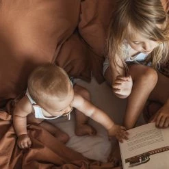 Studio Feder Home & Baby Care Organic Cotton Duvet & Pillow Cover - Caramel - Single