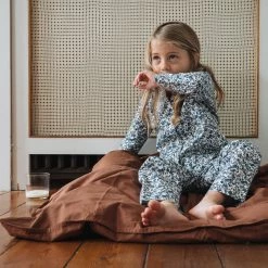 Studio Feder Organic Cotton Duvet & Pillow Cover - Mocha - Junior Size