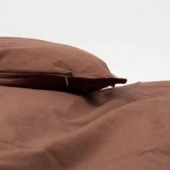 Studio Feder Organic Cotton Duvet & Pillow Cover - Mocha - Single Home & Baby Care