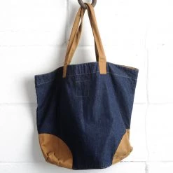 Yarmouth Oilskins Adults Cotton Shopper Bag - Indigo