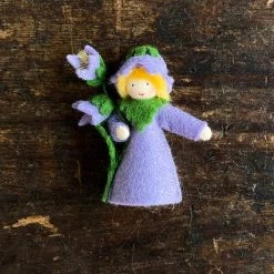 Fairies Handmade Wool Flower Fairy - Bellflower - White Toys