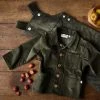 Monty & Co Cotton Corduroy Foundry Jacket - Olive Cotton & Linen