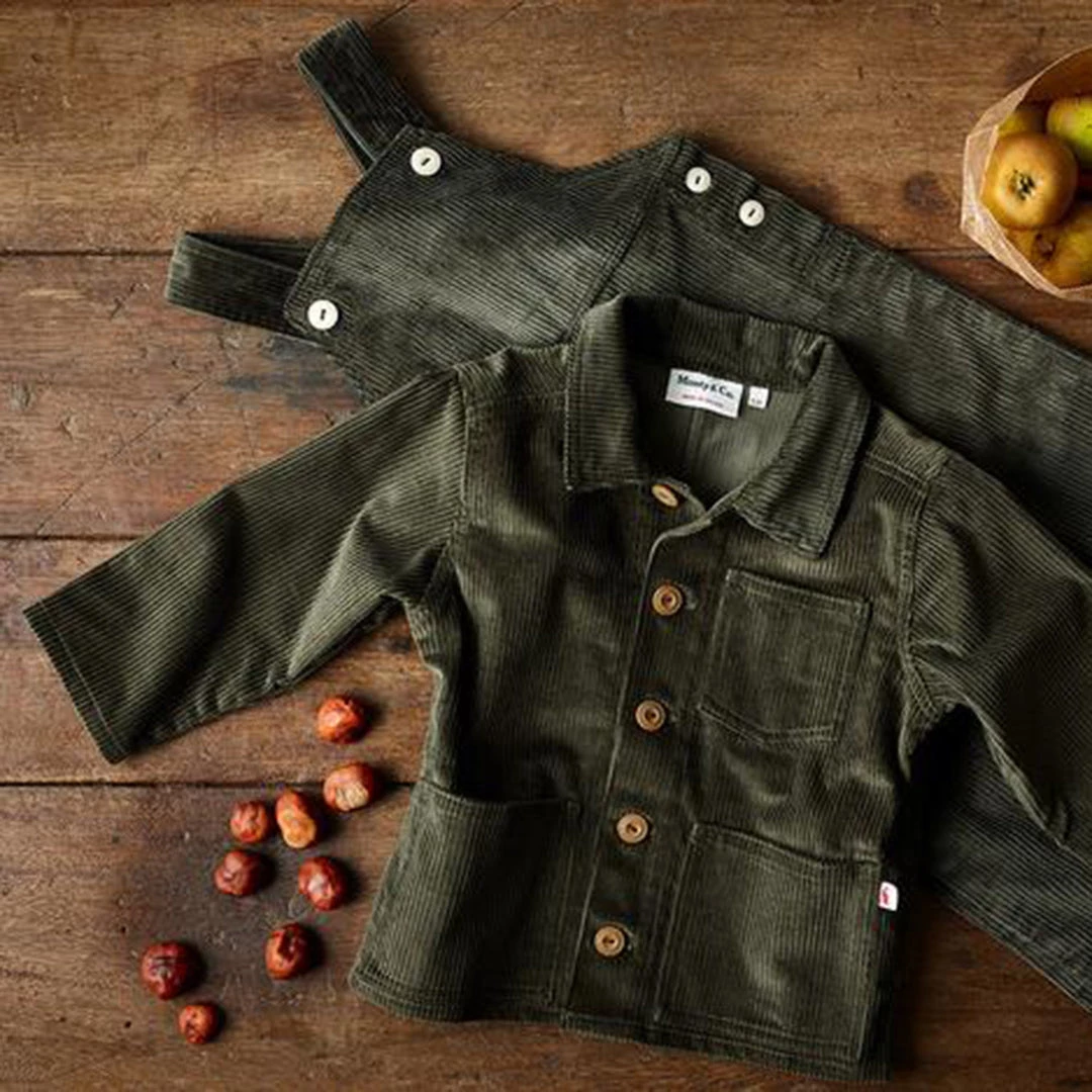 Monty & Co Cotton Corduroy Foundry Jacket - Olive Cotton & Linen 3 Monty & Co Cotton Corduroy Foundry Jacket - Olive Cotton & Linen