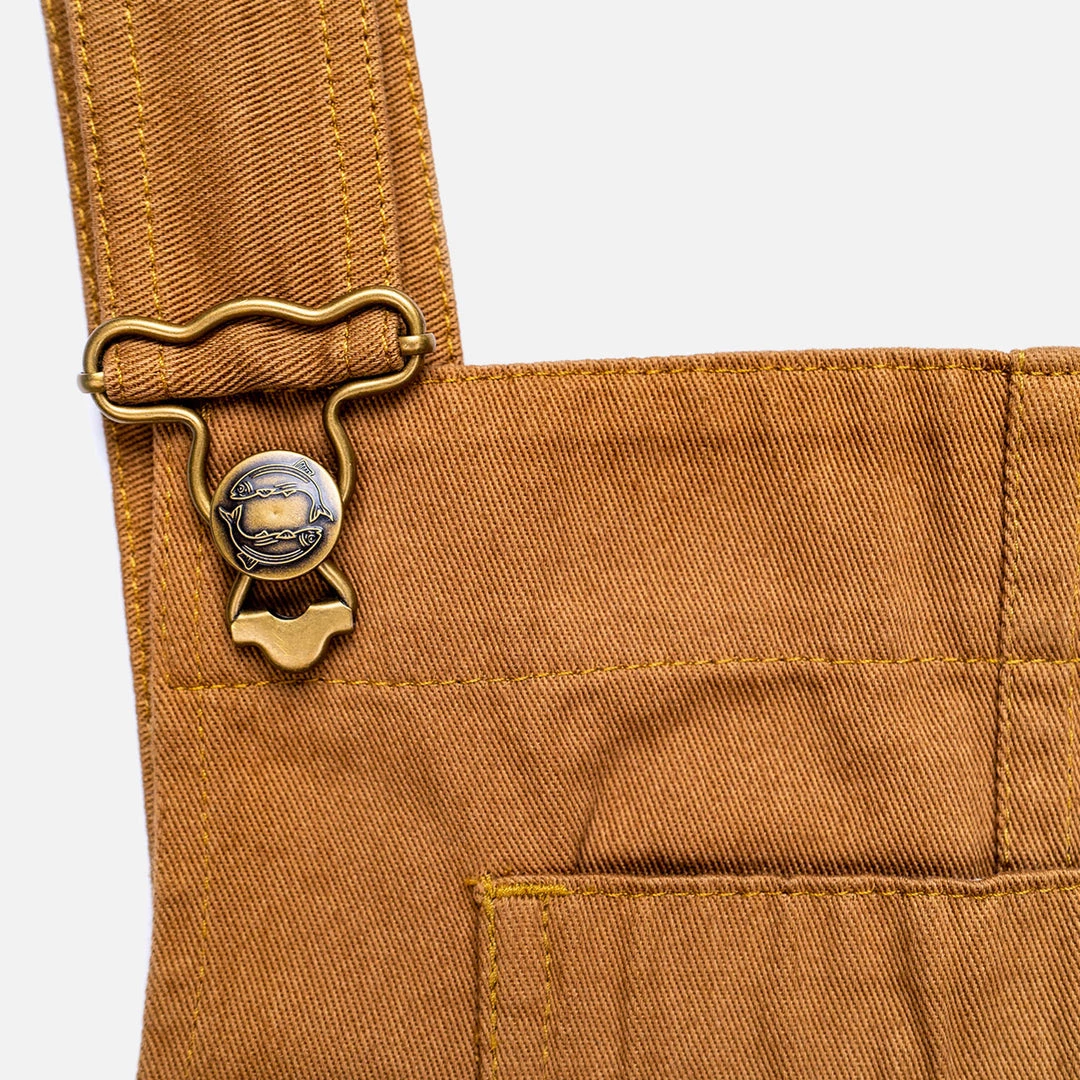 Yarmouth Oilskins Adult's Cotton Twill Dungarees - Khaki Adults 4 Yarmouth Oilskins Adult's Cotton Twill Dungarees - Khaki Adults