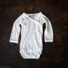 Alkena Baby Wool Organic Silk Jersey Wrap Body - Natural White