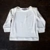 Alkena Baby Wool Organic Silk Jersey Long Sleeve Baby Shirt - Natural White