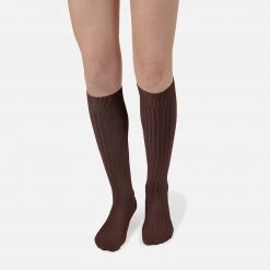 Collegien Babies & Kids Cotton Knee Socks - Chocolate