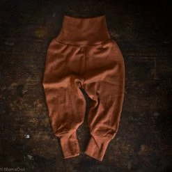 SISKIN By Engel Baby Wool Exclusive Organic Merino Wool & Silk Baby Pants - Deep Rust