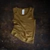 SISKIN By Engel Exclusive Organic Merino Wool & Silk Sleeveless Top - Deep Ochre Kids Wool
