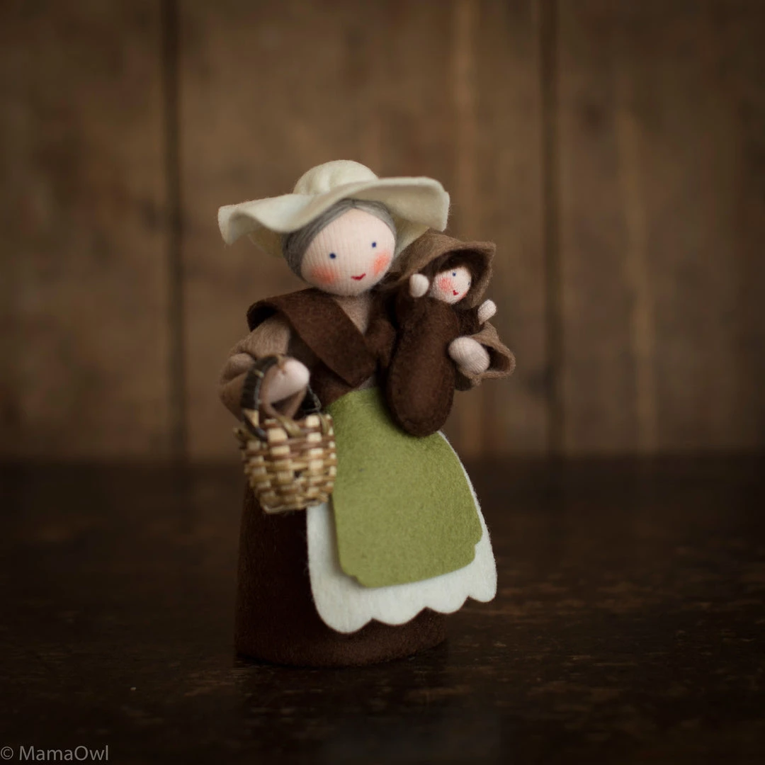 Fairies Handmade Large Wool Mother Earth And Seed Baby 4 Fairies Handmade Large Wool Mother Earth And Seed Baby