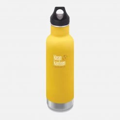 Klean Kanteen SALE Stainless Steel Classic Insulated Water Bottle - 592ml - Lemon Curry