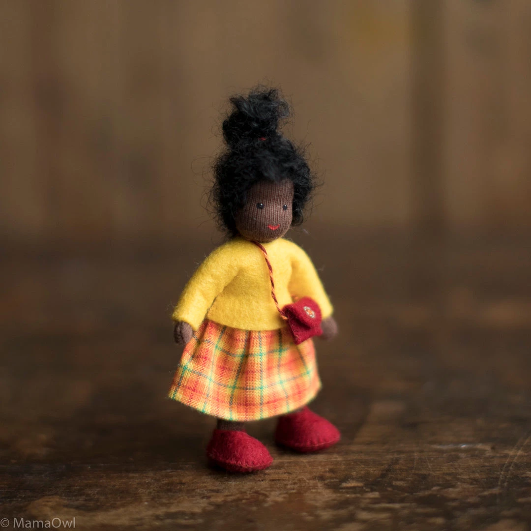 Fairies Handmade Doll's House Doll - Black Girl Toys 3 Fairies Handmade Doll's House Doll - Black Girl Toys
