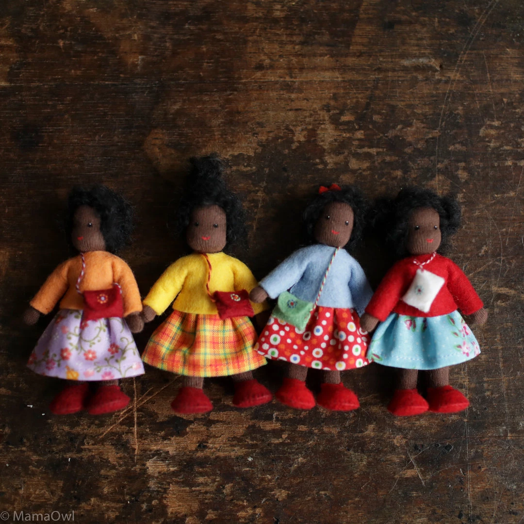Fairies Handmade Doll's House Doll - Black Girl Toys 4 Fairies Handmade Doll's House Doll - Black Girl Toys