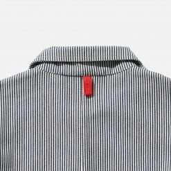 Monty & Co Cotton Foundry Jacket - Indigo Stripe 12 Monty & Co Cotton Foundry Jacket - Indigo Stripe