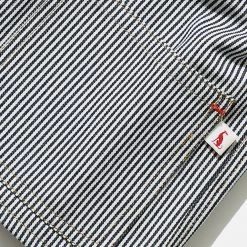 Monty & Co Cotton Foundry Jacket - Indigo Stripe 13 Monty & Co Cotton Foundry Jacket - Indigo Stripe