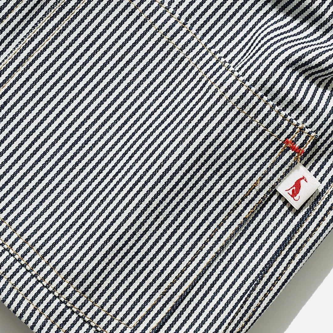Monty & Co Cotton Foundry Jacket - Indigo Stripe 7 Monty & Co Cotton Foundry Jacket - Indigo Stripe