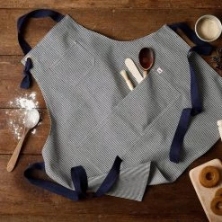 Monty & Co Toys Cotton Maker Apron - Indigo Stripe