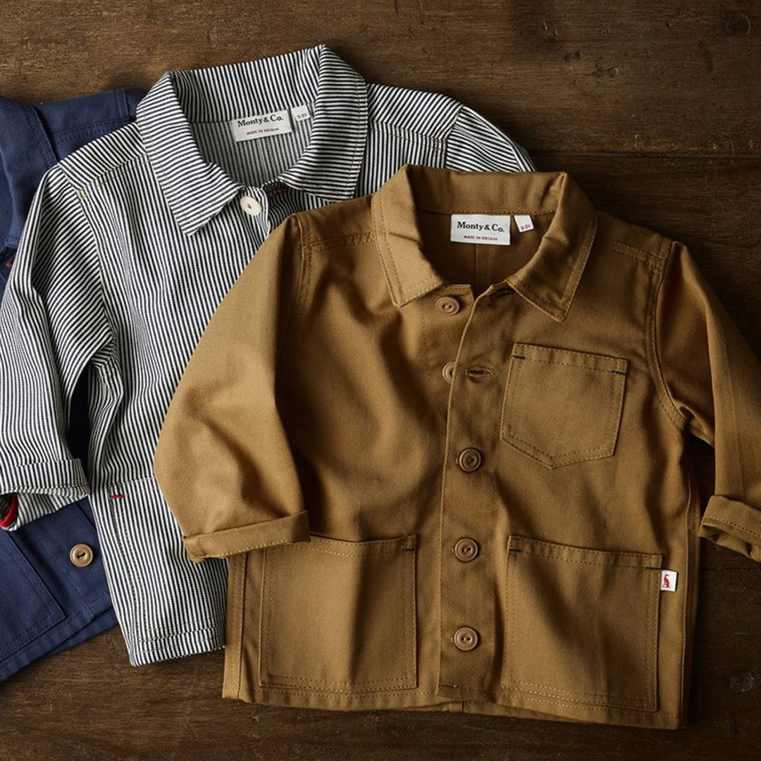 Monty & Co Cotton Foundry Jacket - Indigo Stripe 9 Monty & Co Cotton Foundry Jacket - Indigo Stripe