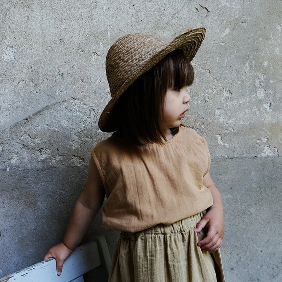 Poudre Organic Organic Cotton Sleeveless Ceylan Top - Indian Tan SALE 3 Poudre Organic Organic Cotton Sleeveless Ceylan Top - Indian Tan SALE