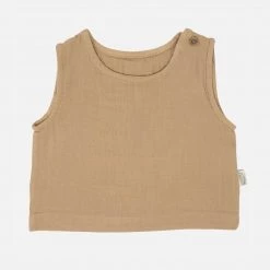 Poudre Organic Organic Cotton Sleeveless Ceylan Top - Indian Tan SALE