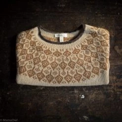 SISKIN Superfine Lambswool Autumn Sweater - Fawn Kids Wool