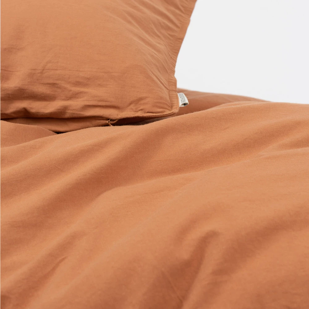 Studio Feder Home & Baby Care Organic Cotton Duvet & Pillow Cover - Caramel - Single 5 Studio Feder Home & Baby Care Organic Cotton Duvet & Pillow Cover - Caramel - Single