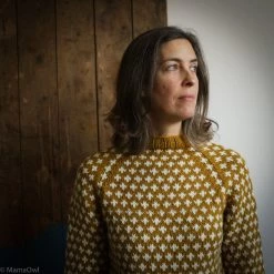 Mormor.nu Adults Adult Hand Knit Sweater Knud - Mustard