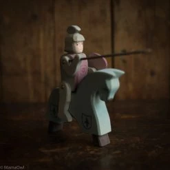 Ostheimer Handcrafted Horse For Knight - Blue Toys