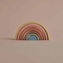 Raduga Grëz Handmade Wooden Arch Stacker - Pastel Toys