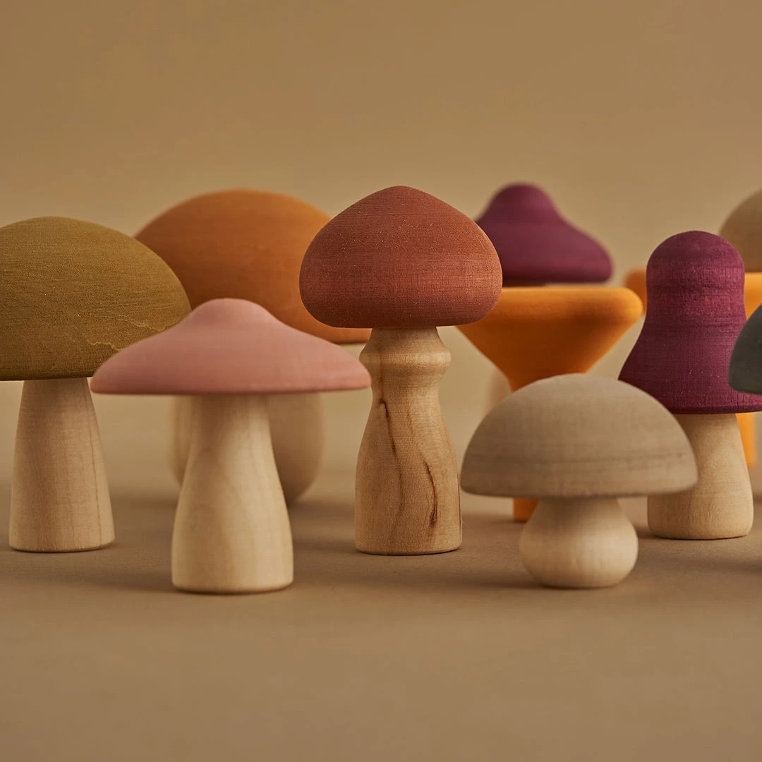 Raduga Grëz Handmade Wooden Mushrooms Toys 5 Raduga Grëz Handmade Wooden Mushrooms Toys