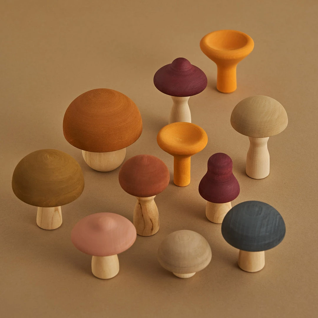 Raduga Grëz Handmade Wooden Mushrooms Toys 8 Raduga Grëz Handmade Wooden Mushrooms Toys