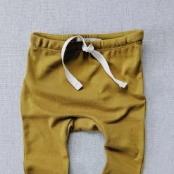 Mabo Cotton & Linen Organic Cotton Leggings - Chartreuse