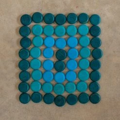 Grapat Wooden Coins Mandala - 36 Pieces Toys