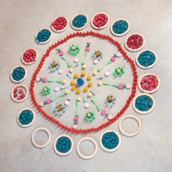 Grapat Wooden Coins Mandala - 36 Pieces Toys