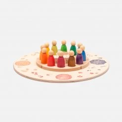 Grapat Toys Wooden Round Platform With 4 Seasonal Elements