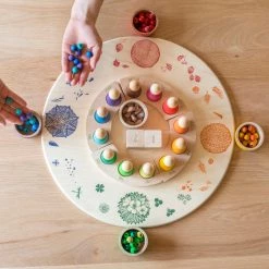 Grapat Toys Wooden Round Platform With 4 Seasonal Elements