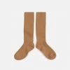 Collegien Adult's Cotton Knee Socks - Caramel