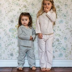 Studio Feder Organic Cotton Pyjamas - Lua Dark Powder Cotton & Linen