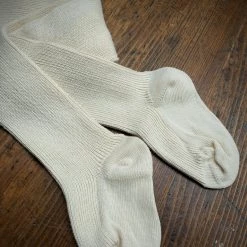 Grödo Cotton & Linen Organic Cotton Rib Baby Tights - Natural