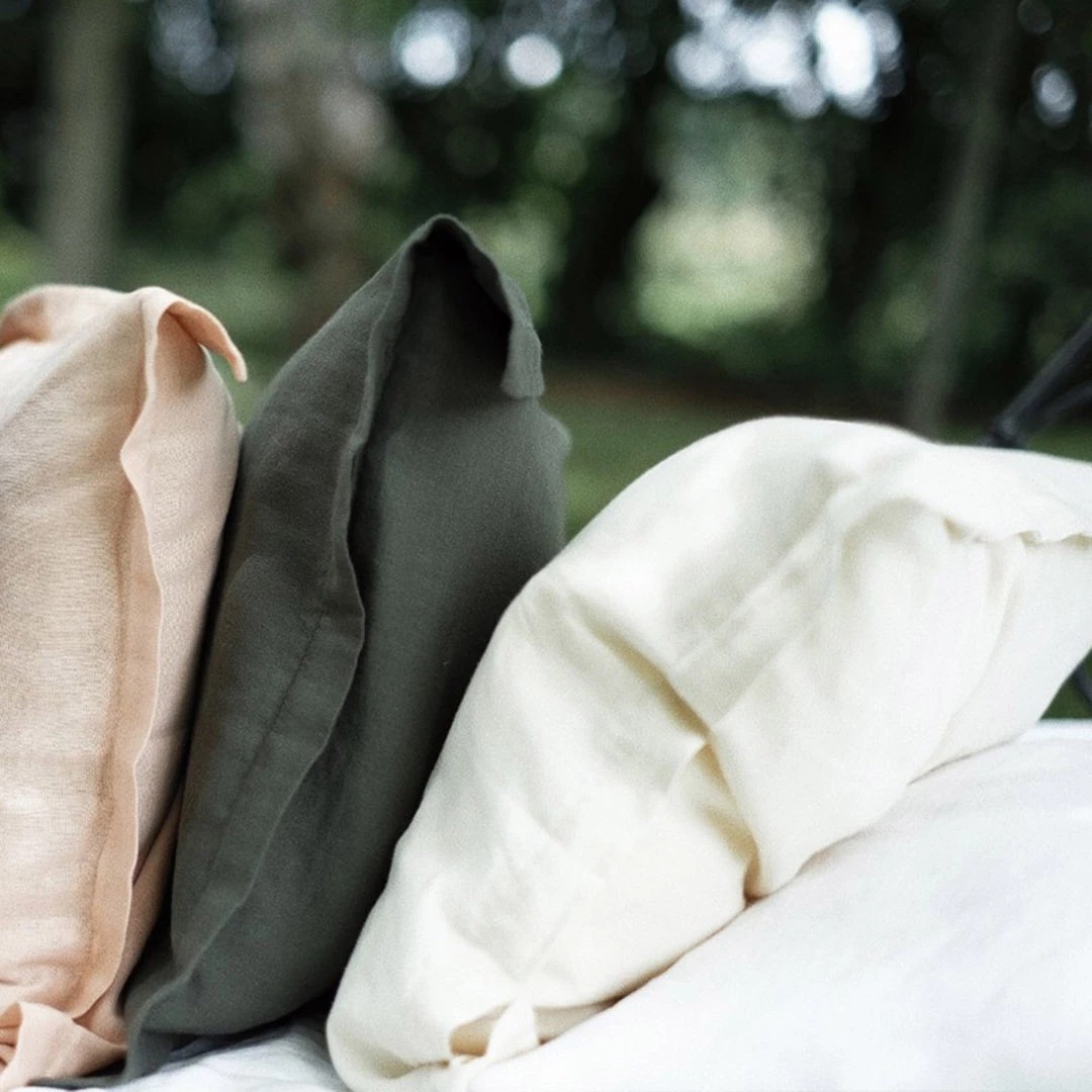 Poudre Organic Organic Cotton Tamaris Pillow Case - Forest Green - Various Sizes Home & Baby Care 8 Poudre Organic Organic Cotton Tamaris Pillow Case - Forest Green - Various Sizes Home & Baby Care