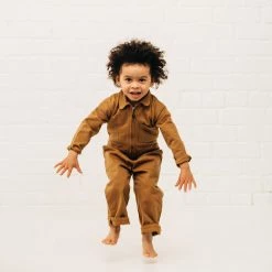 Monty & Co Cotton Engineer Boilersuit - Tan Cotton & Linen