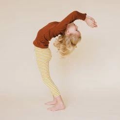 Mabo Cotton & Linen Organic Cotton LS Lap Tee - Chestnut