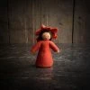 Fairies Handmade Small Wool Flower Fairy - Autumn Leaf - Brown Toys