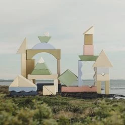 Raduga Grëz Toys Handmade Wooden Mountain Building Blocks